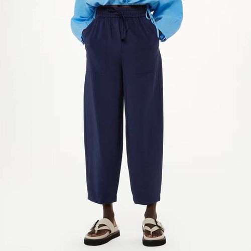 Navy Tie Waist Nicola Trousers - WHISTLES - Modalova