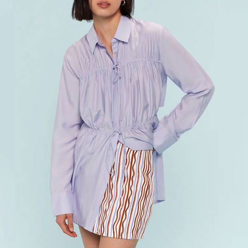 Wiggle Stripe Linen Blend Mini Skirt - WHISTLES - Modalova