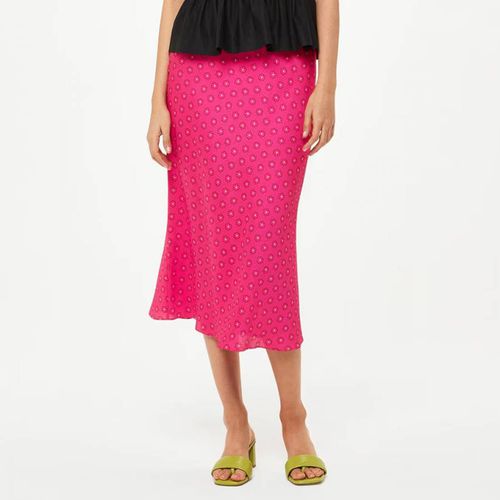 Pink Flower Charm Bias Cut Skirt - WHISTLES - Modalova