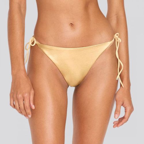 Gold Pia Bikini Bottom - Solid & Striped - Modalova
