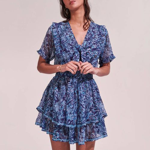 Navy Tropical Alyson Mini Dress - Poupette St Barth - Modalova