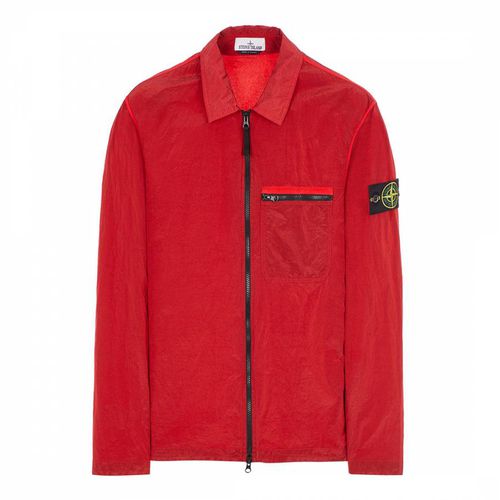 Red Nylon Regular Fit Overshirt - Stone Island - Modalova