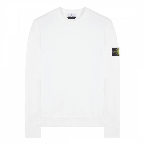 Garment Dyed Cotton Fleece Sweatshirt - Stone Island - Modalova