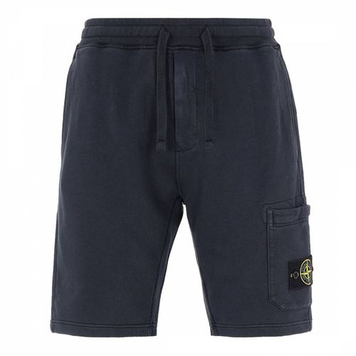 Regular Fit Cotton Fleece Bermuda Shorts - Stone Island - Modalova