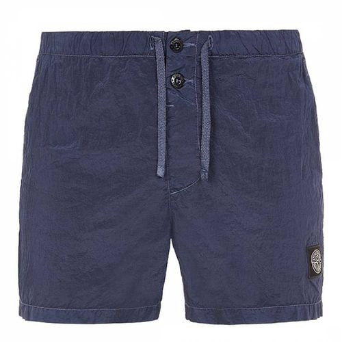 Navy Nylon Slim Fit Swimming Trunks - Stone Island - Modalova