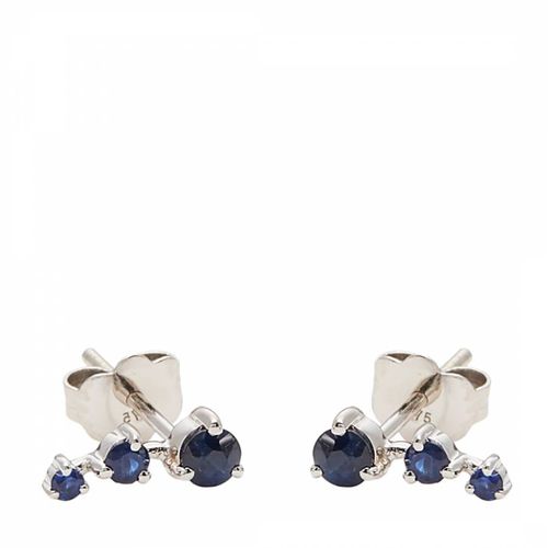 White Gold Ambroise Sapphire Earrings - Diamantini - Modalova