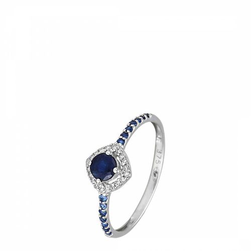 White Gold Nef Sapphire Ring - Diamantini - Modalova