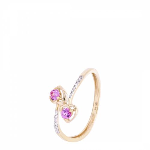 Yellow Dyanne Pink Sapphire Ring - Diamantini - Modalova