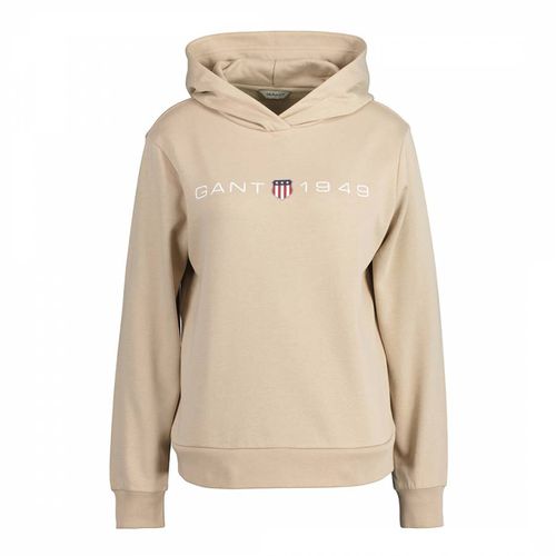 Sand Printed Cotton Blend Hoodie - Gant - Modalova