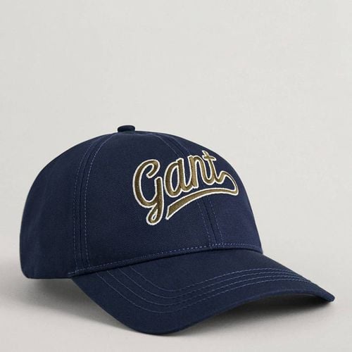 Teen's Navy Script Logo Cotton Cap - Gant - Modalova