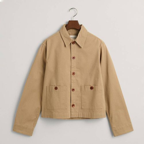 Teen's Camel Workwear Cotton Blend Jacket - Gant - Modalova