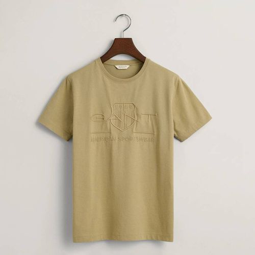 Teen's Beige Tonal Cotton T-Shirt - Gant - Modalova