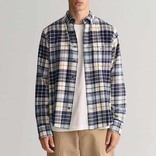 Multi Reg Plaid Flannel Check Cotton Blend Shirt - Gant - Modalova