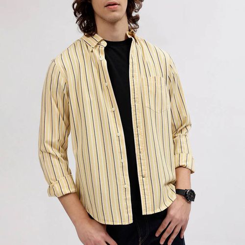 Reg Dobby Stripe Cotton Shirt - Gant - Modalova