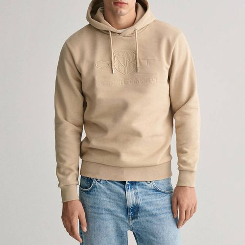 Camel Reg Tonal Shield Cotton Hoodie - Gant - Modalova