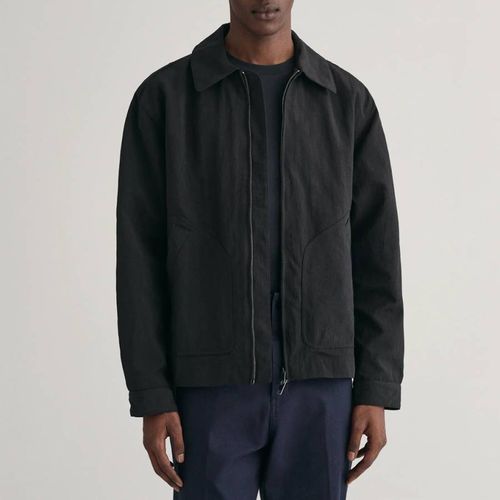 Black Nylon Zip Jacket - Gant - Modalova