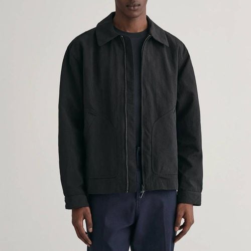 Black Nylon Zip Jacket - Gant - Modalova