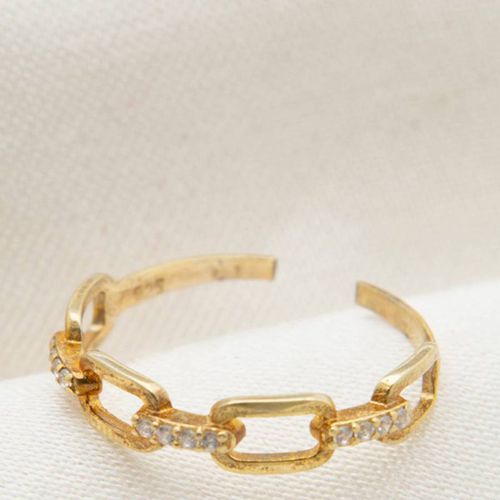 Gold Chain Ring - Elika - Modalova