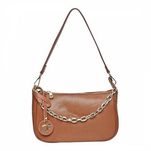 Brown Leather Handbag - Carla Ferreri - Modalova