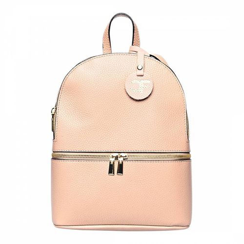 Pink Leather Backpack - Carla Ferreri - Modalova