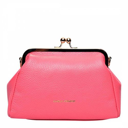 Pink Italian Leather Clutch bag - Carla Ferreri - Modalova