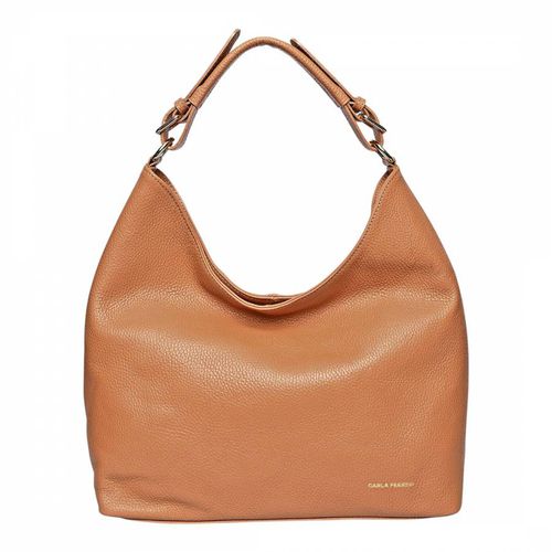 Brown Italian Leather Handbag - Carla Ferreri - Modalova