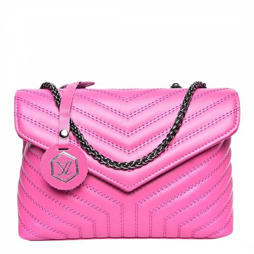 Pink Italian Leather Shoulder bag - Luisa Vannini - Modalova