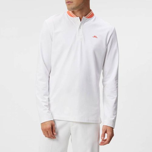 White Tyson Long Sleeve Polo - J.Lindeberg - Modalova