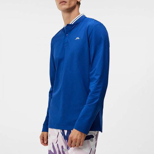 Blue Tyson Long Sleeve Polo - J.Lindeberg - Modalova