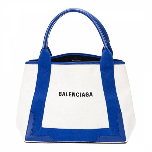 Blue Small Cabas Tote Shoulder Bag - Vintage Balenciaga - Modalova