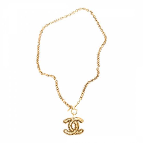 Large CC Pendant Chain Necklace Necklace - Vintage Chanel - Modalova