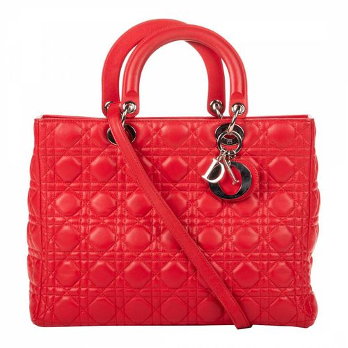 Red Lady Shoulder Bag - Vintage Dior - Modalova