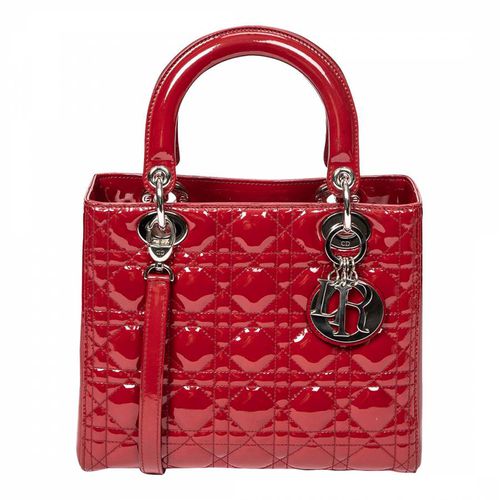 Red Medium Lady Dior Shoulder Bag - Vintage Dior - Modalova