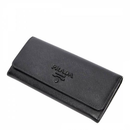 Black Flap Wallet Wallet - Vintage Prada - Modalova