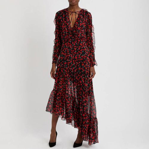 Floral Printed Silk Midi Dress UK 10 - Pre-Loved Raquel Diniz - Modalova