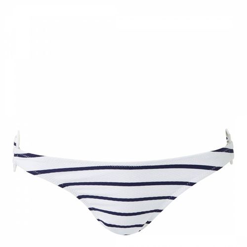 Navy & White Paris Stripe Bikini Bottoms - Melissa Odabash - Modalova