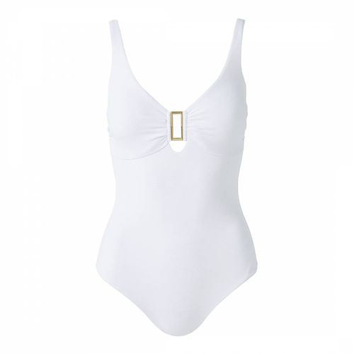 White Tuscany Pique Swimsuit - Melissa Odabash - Modalova