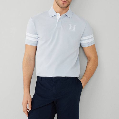 Grey Stripe Heritage Cotton Polo Shirt - Hackett London - Modalova
