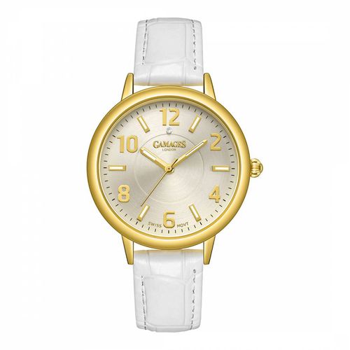 Women's White Mantua Diamond Watch 38mm - Gamages of London - Modalova