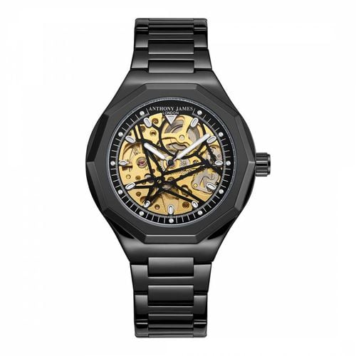 Mens Sports Skeleton Watch 42mm - Anthony James - Modalova