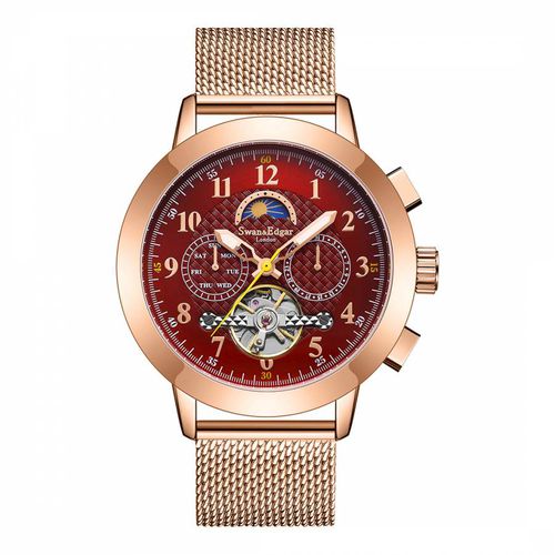 Mens Limited Edition Rose Gold Watch 45mm - Swan & Edgar - Modalova