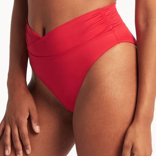 Essentials Wrap High Waist Bikini Brief - Sea Level - Modalova