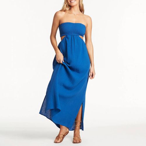 Blue Sunset Bandeau Maxi Dress - Sea Level - Modalova