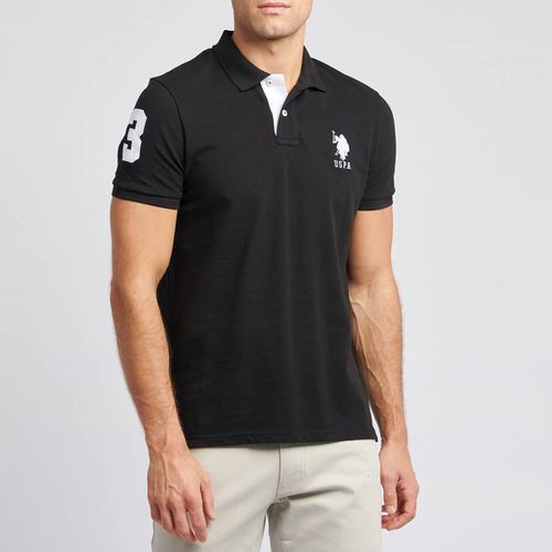 Patch Logo Pique Cotton Polo Shirt - U.S. Polo Assn. - Modalova