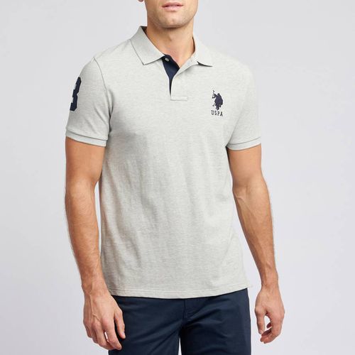 Patch Logo Pique Cotton Polo Shirt - U.S. Polo Assn. - Modalova