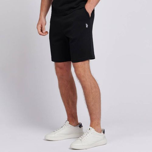 Black Cotton Jogger Shorts - U.S. Polo Assn. - Modalova