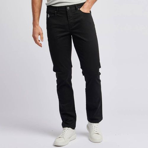 Black Core Cotton Blend Trousers - U.S. Polo Assn. - Modalova
