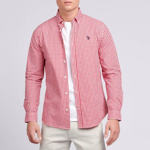 Gingham Long Sleeve Cotton Shirt - U.S. Polo Assn. - Modalova