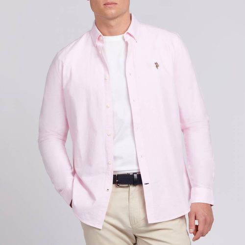 Pale Pink Oxford Cotton Shirt - U.S. Polo Assn. - Modalova