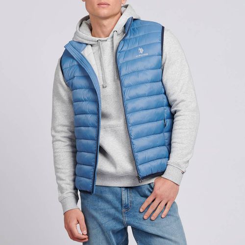 Mid Blue Bound Quilted Gilet - U.S. Polo Assn. - Modalova